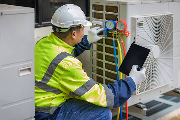 Professional Air Duct Cleaning technician working in Waynesboro, PA